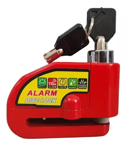 Candado Moto Alarma Freno De Disco Bicic